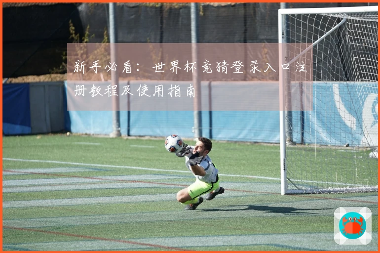 新手必看：世界杯竞猜登录入口注册教程及使用指南
